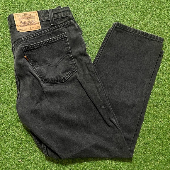 Levi's Other - Levi's Black Straight Jeans Timeless Style vintage Orange tab
